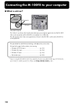 Preview for 124 page of Edirol M-100FX Owner'S Manual