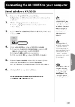 Preview for 151 page of Edirol M-100FX Owner'S Manual