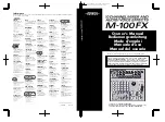 Preview for 184 page of Edirol M-100FX Owner'S Manual