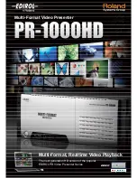 Edirol PR-1000HD Brochure preview