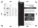 Edirol PR-80 Owner'S Manual preview