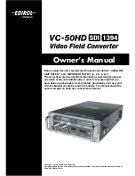 Edirol VC-50HD SDI 1394 Owner'S Manual preview
