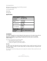 Preview for 3 page of Edis EA35 Manual And Installation Instructions