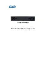 Edis EA56 Sound Bar Manual And Installation Instructions предпросмотр