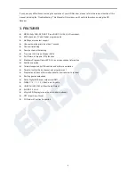 Preview for 5 page of Edision DV3 C User Manual