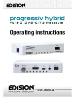 Предварительный просмотр 1 страницы Edision progressiv hybrid Operating Instructions Manual