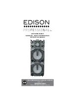 EDISON Professional PARTY SYSTEM DRUM XL Instruction Manual предпросмотр