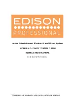 Preview for 1 page of EDISON Professional Party System Drum Instruction Manual