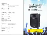 EDISON Professional ST-5000MKII User Manual предпросмотр