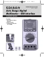 Предварительный просмотр 1 страницы Edison DAM060 Operating Manual