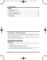 Предварительный просмотр 2 страницы Edison DAM100 Operating Manual