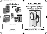 Предварительный просмотр 1 страницы Edison ERS002 Operator'S Manual