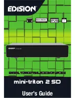 Предварительный просмотр 1 страницы Edison mini-triton 2 SD User Manual