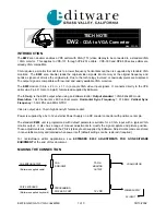 Предварительный просмотр 1 страницы Editware EW2 Tech Note