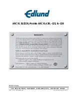 Предварительный просмотр 13 страницы EDLUND ARC XL-125 Safety & Operating Instructions Manual