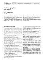 Предварительный просмотр 23 страницы EDM Product 08752 Instruction Manual