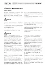 Предварительный просмотр 21 страницы EDM 08708 Instruction Manual