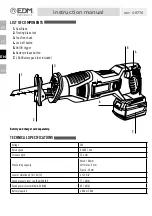 Предварительный просмотр 20 страницы EDM 08776 Instruction Manual