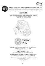 Предварительный просмотр 1 страницы EDM CICLIC PRO 07695 Instruction Manual