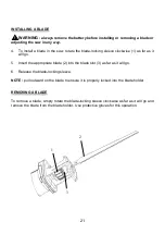 Preview for 21 page of EDMA 366255 Owner'S Manual