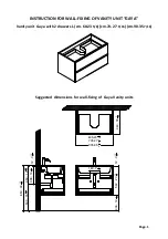 Предварительный просмотр 1 страницы Edmo GAYA VANITY UNIT Instruction Manual