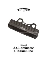 Ednet A4-Laminator Classic Line Manual preview