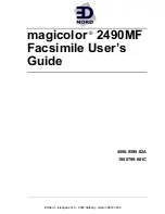 EDNord magicolor 2490MF User Manual предпросмотр