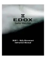 Предварительный просмотр 1 страницы Edox 36001 – Rally Movement Operating Instructions Manual