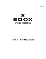 Предварительный просмотр 2 страницы Edox 36001 – Rally Movement Operating Instructions Manual