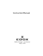 Edox Watch Instruction Manual preview