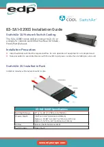 Preview for 1 page of EDP GEIST COOL SwitchAir SA1-02003 Series Installation Manual