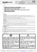 Preview for 2 page of EDR torches BOT Series Instruction Manual