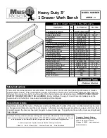 Предварительный просмотр 1 страницы Edsal Muscle Rack URWB-3 Quick Start Manual