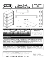 Edsal Super Rack SR100 Assembly Instructions предпросмотр