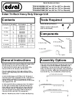 Edsal TRK-361860W4 Assembly Manual предпросмотр