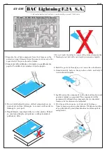 Предварительный просмотр 4 страницы Eduard BAC Lightning F.2A S.A. Quick Start Manual