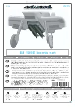 Eduard Bf 109E bomb set Assembly Instructions предпросмотр