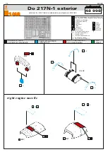 Предварительный просмотр 1 страницы Eduard Do 217N-1 exterior Quick Start Manual