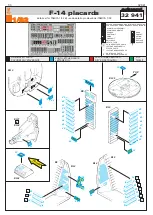 Eduard F-14 placards Quick Start Manual preview