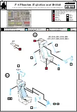 Eduard F-4 Phantom II ejection seat British Assembly Instructions предпросмотр