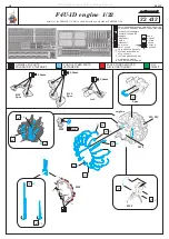 Eduard F4U-1D engine Assembly Instructions предпросмотр