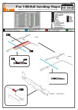 Eduard Fw 190A-8 landing flaps Manual предпросмотр