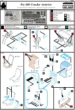 Eduard Fw 200 Condor interior Assembly Instructions предпросмотр