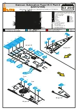 Предварительный просмотр 1 страницы Eduard German Submarine Type IX C Part 2 (U67/U154) Quick Start Manual