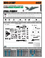 Предварительный просмотр 1 страницы Eduard MIG-21MF 4425 User Manual