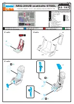 Eduard MiG-29UB seatbelts STEEL Quick Start Manual предпросмотр