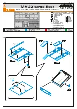 Предварительный просмотр 1 страницы Eduard MV-22 cargo floor Quick Start Manual