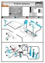 Предварительный просмотр 1 страницы Eduard P-61A exterior Manual