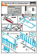 Eduard Sea Fury FB.11 landing flaps Quick Start Manual предпросмотр