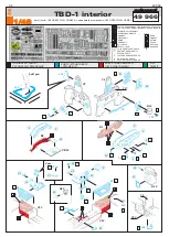 Предварительный просмотр 1 страницы Eduard TBD-1 interior Quick Start Manual